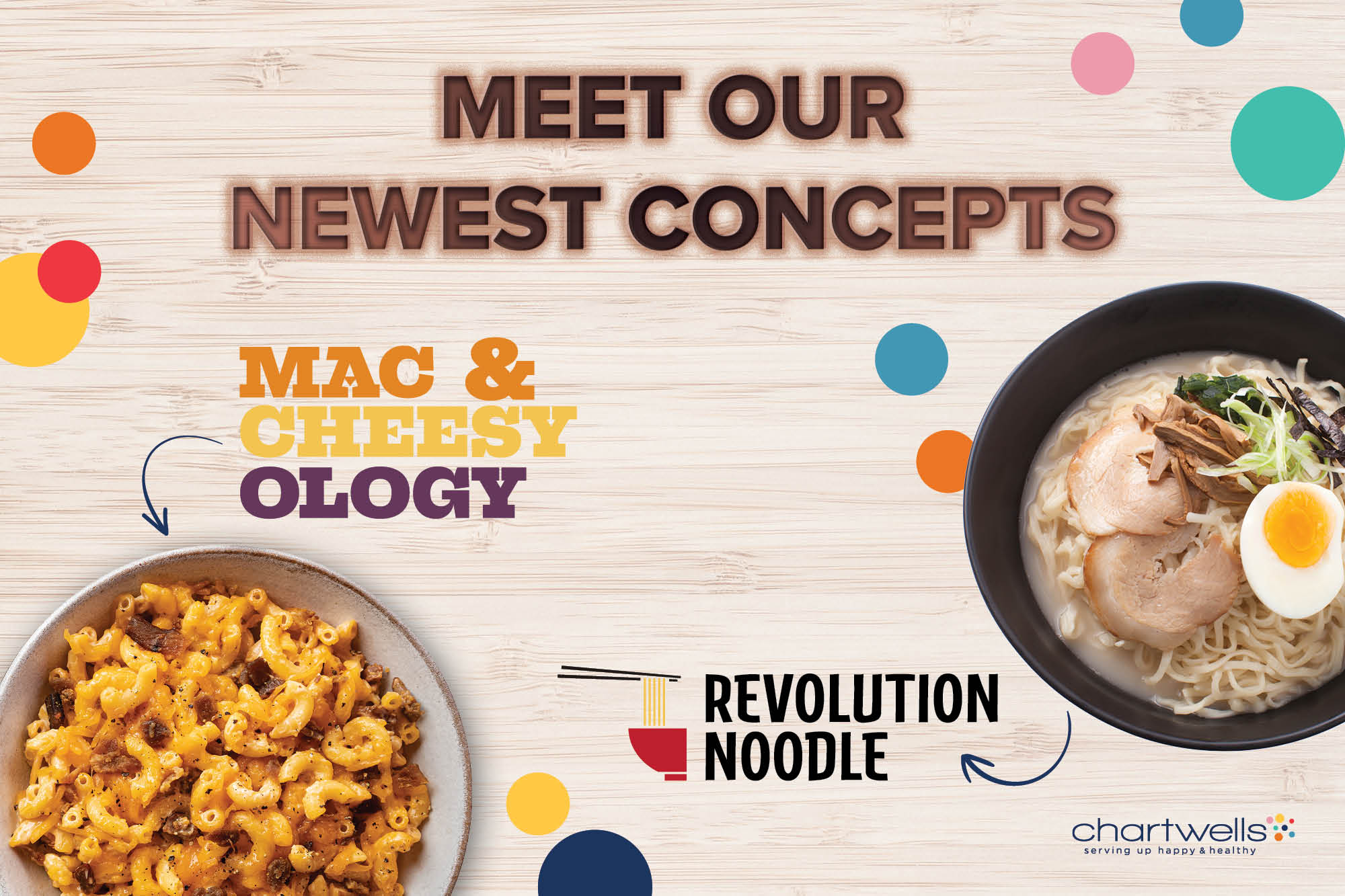 new concept mac and cheesyology and revolution noodle
